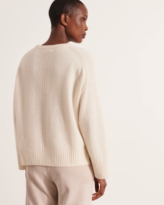 Ribbed Hem Cashmere Sweater