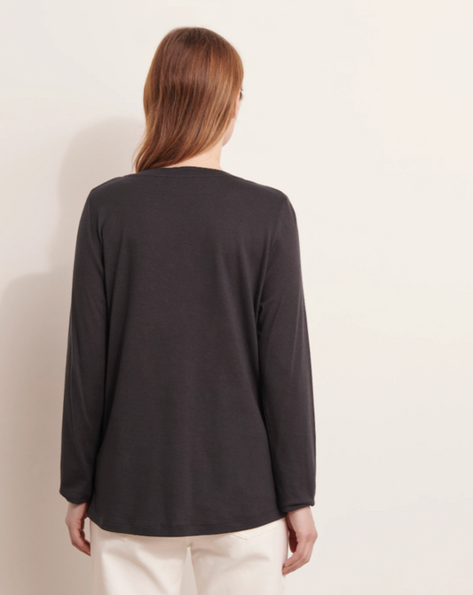 Cashmere & Cotton Long Sleeve Tee