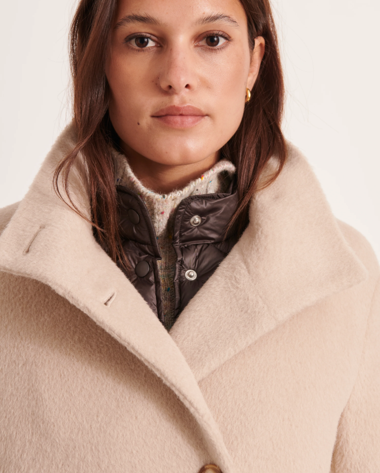 Wool & Alpaca Mid-Length Coat