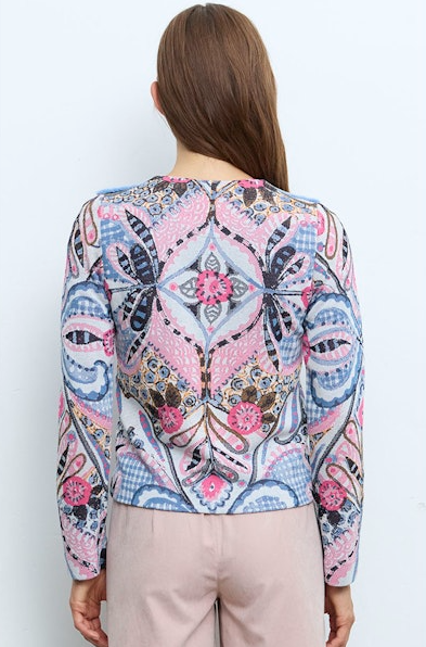 Kaleidascope Paisley Zip Jacket