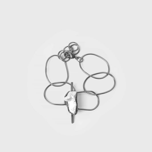 Bubbly Chain Bracelet w. Pearl