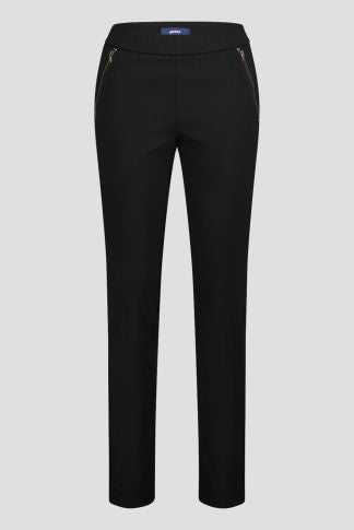 Diagonal Zip Winter Pull-On Pant
