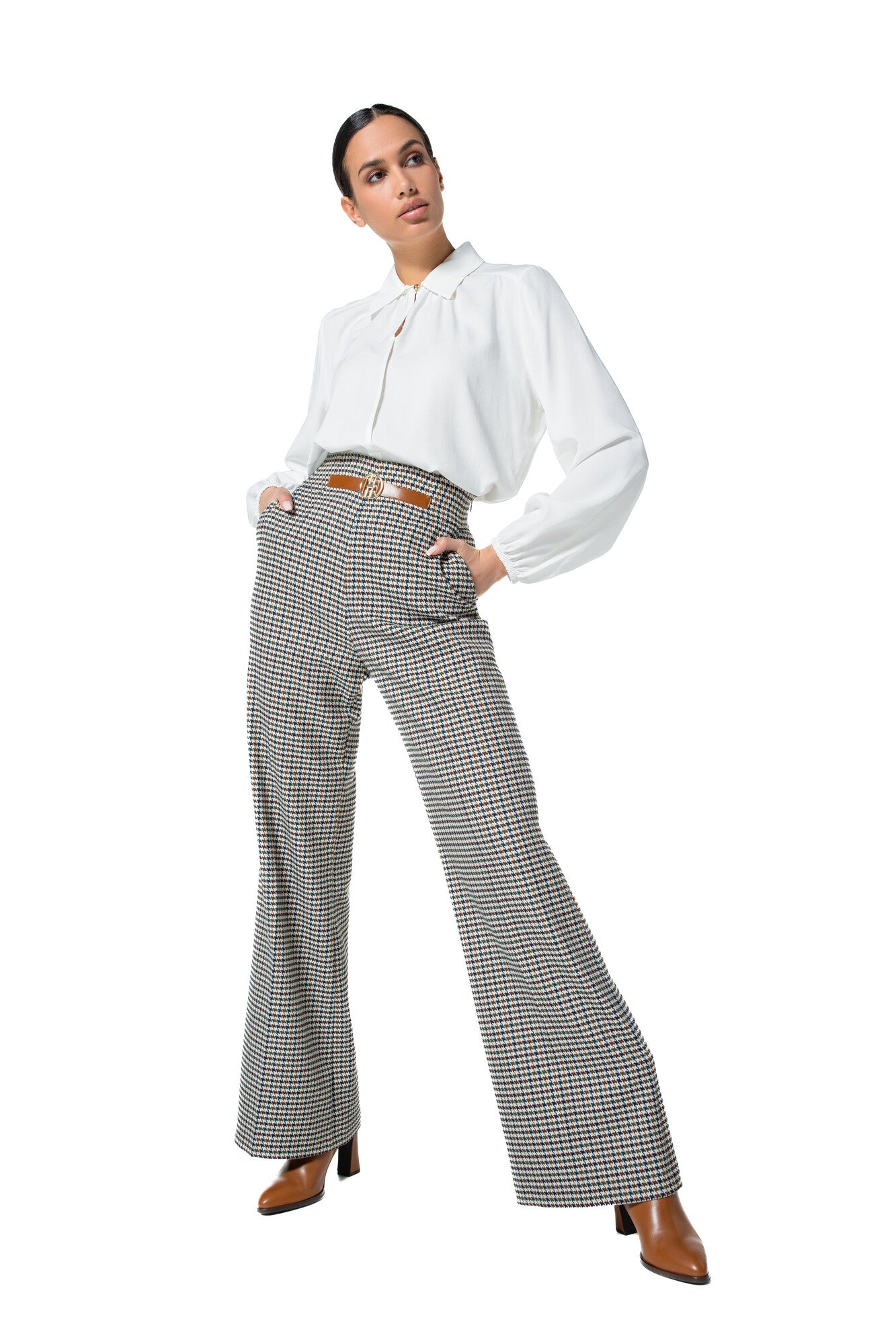 Winter Poplin Tunic Blouse