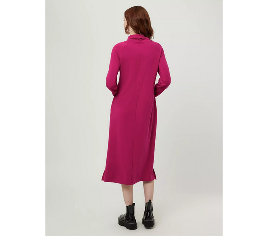 Cowl Neck Jersey Midi Dress