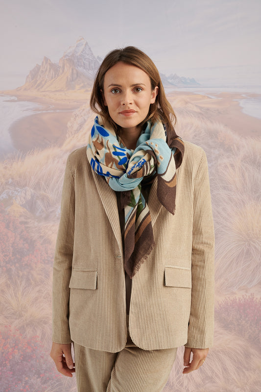 Travel Diary Wool Scarf