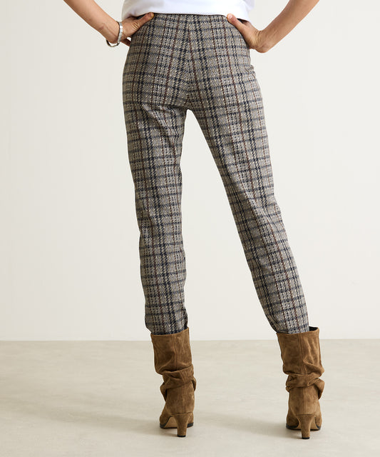 Autumn Glencheck Pull-On Pants