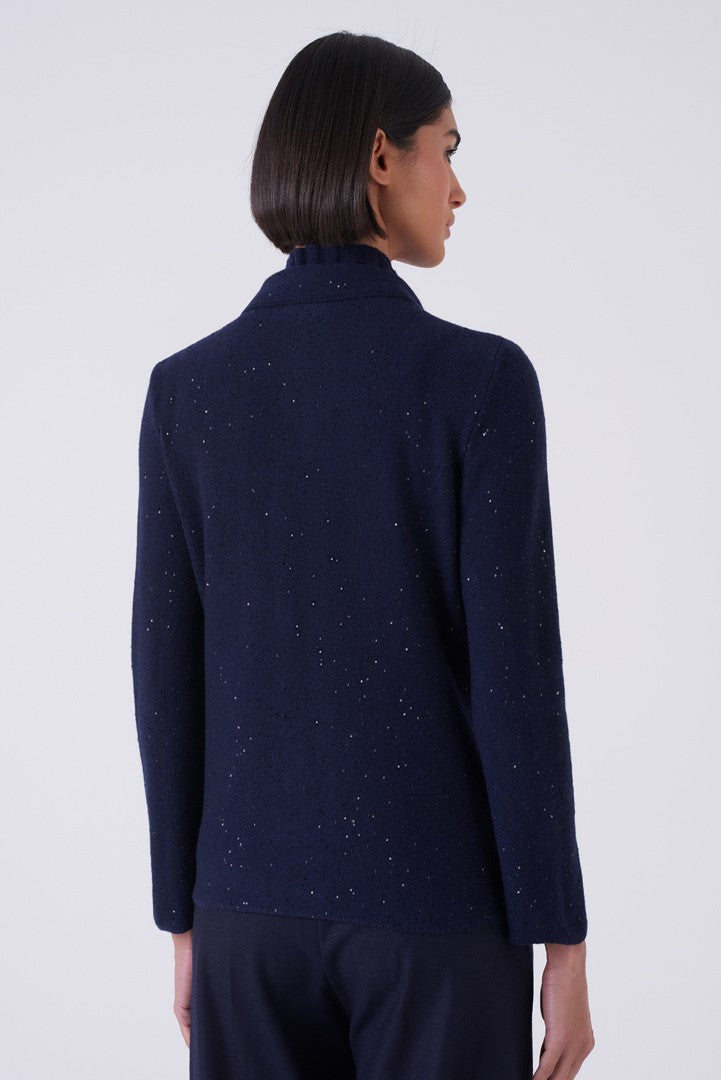 Sparkle-Knit Cashmere Blend Cardigan