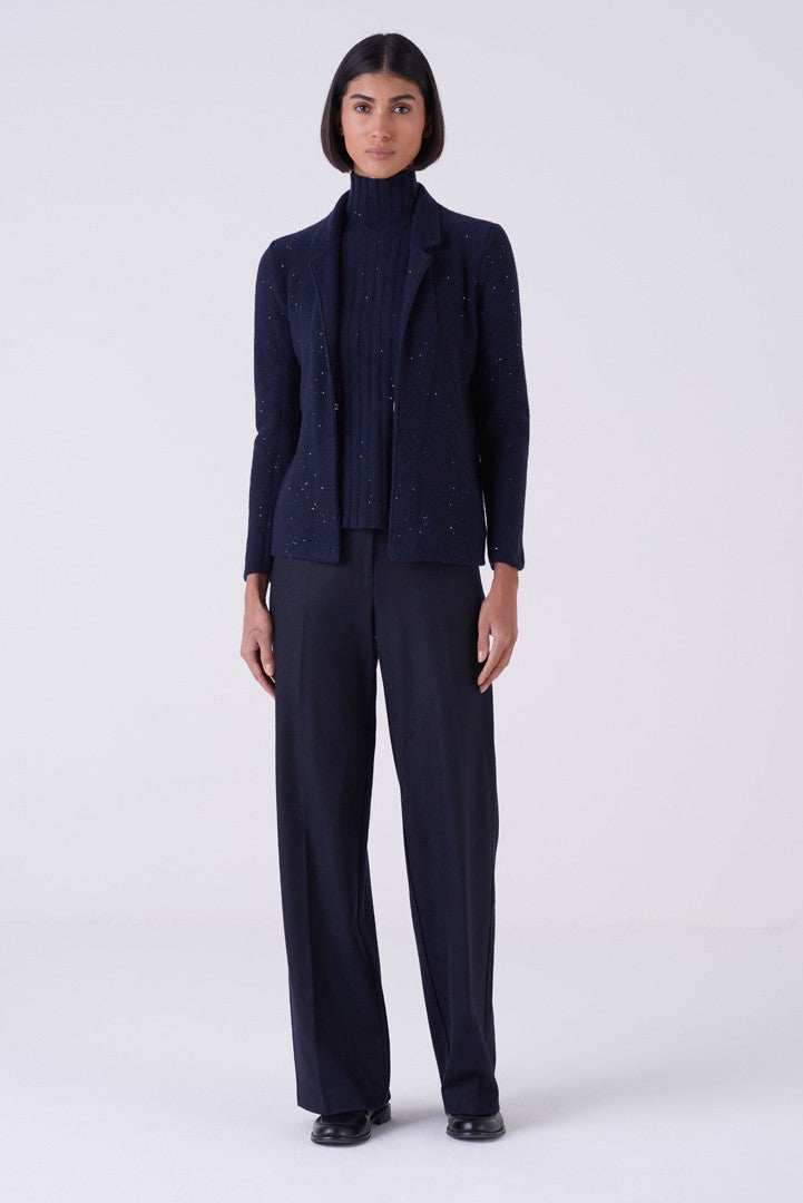 Sparkle-Knit Cashmere Blend Cardigan