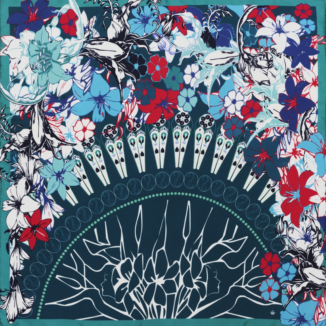 Organ of Castillon La Bataille Silk Square