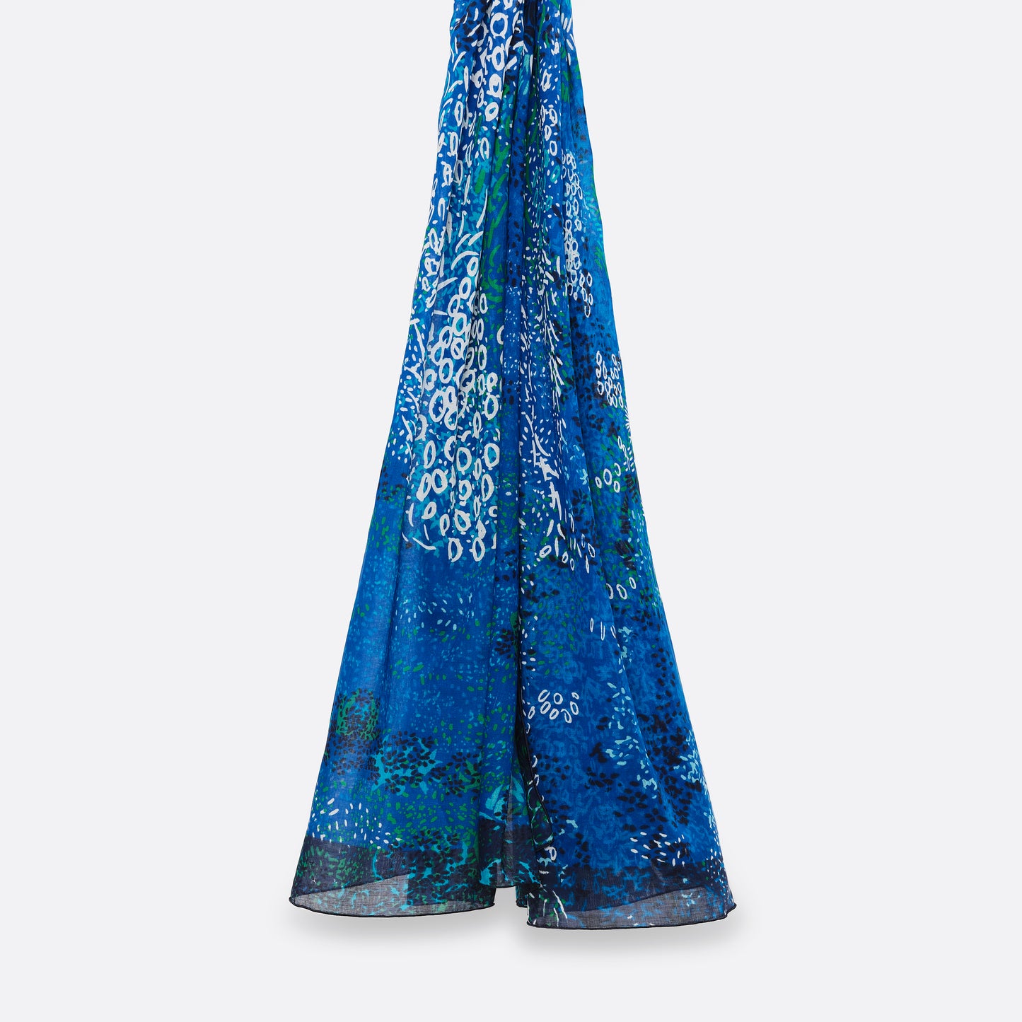 Lilly Pad Patterned Cotton Scarf