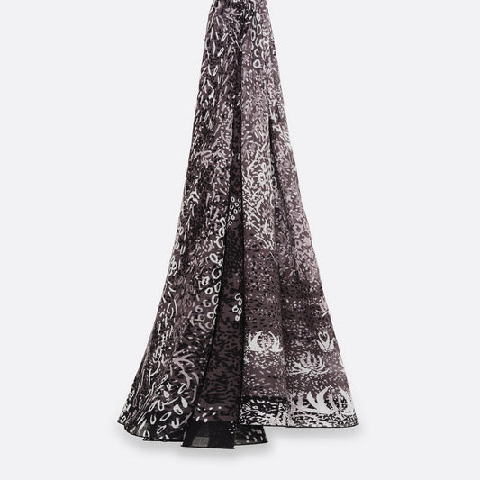 Lilly Pad Patterned Cotton Scarf