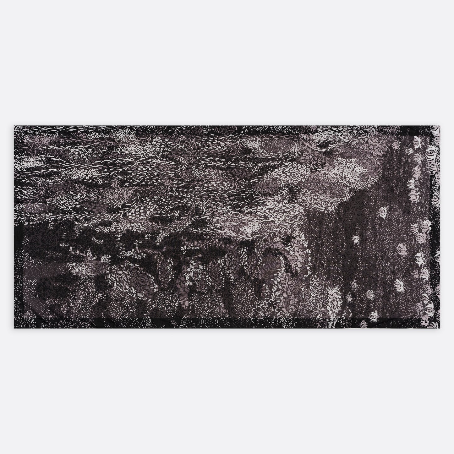 Lilly Pad Patterned Cotton Scarf