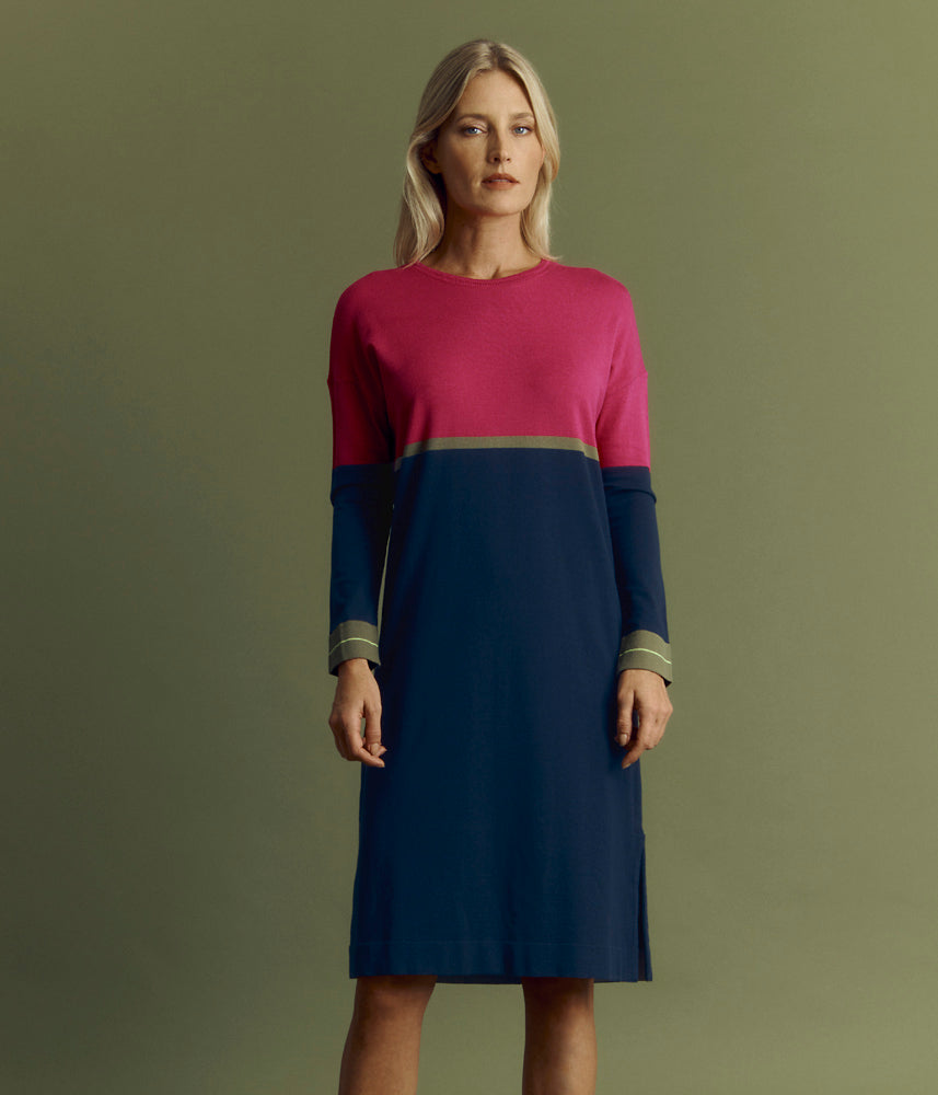 Color Block Knit Dress