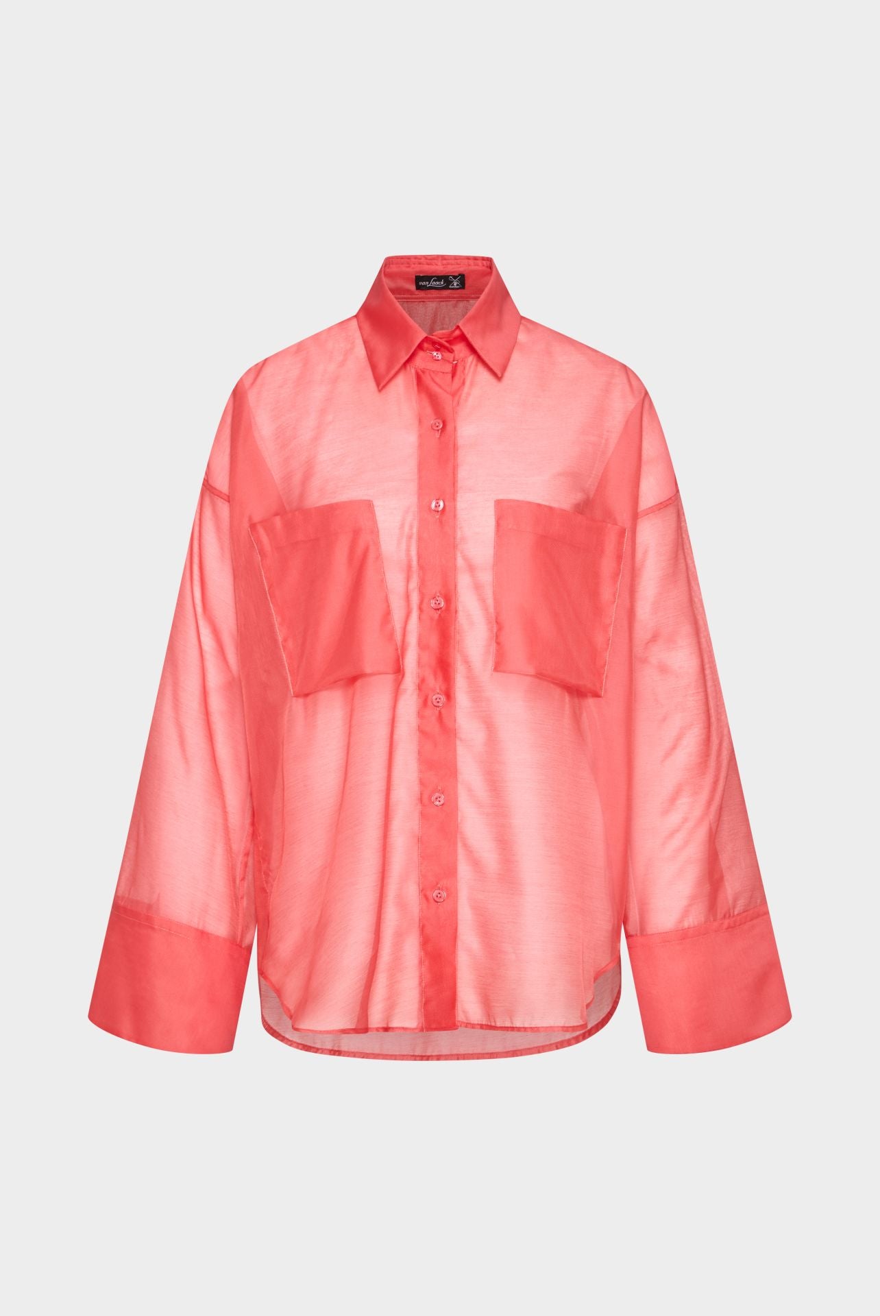 Oversized Sheer Shirt Blouse