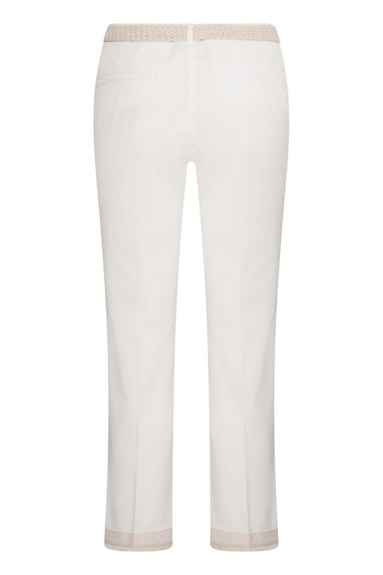 Cotton Pant with Crochet Hem and Belt