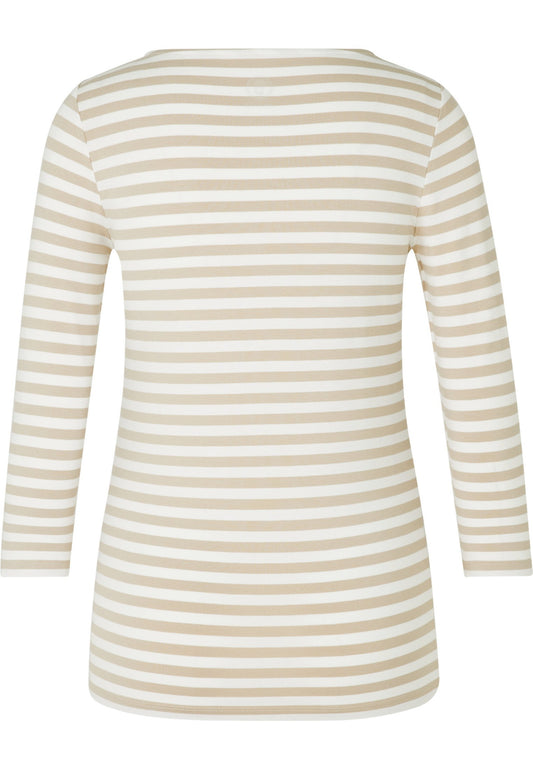 Boat Neck Striped Tee