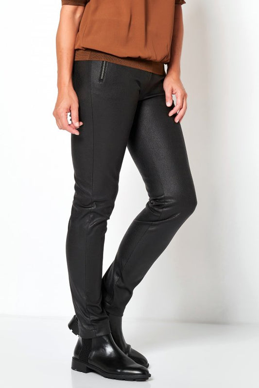 Fun Leather Zip Pocket Pant