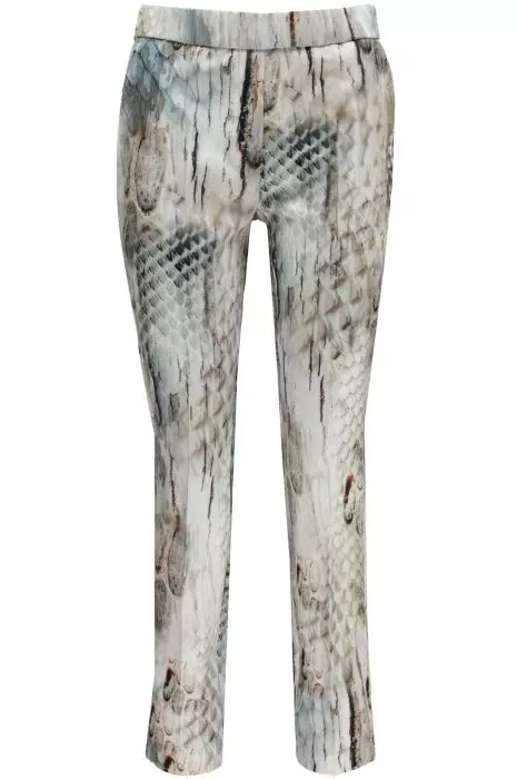 Pull On Crepe Python Print Pant