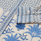 Linen Palm Print Oriental Tunic Blouse