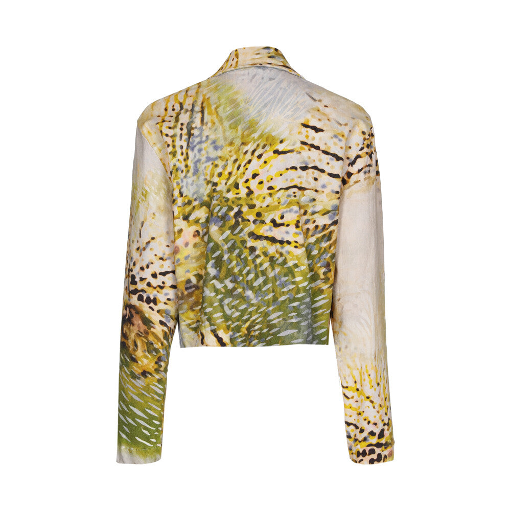 Leopard Safari Cropped Jacket
