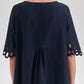 Guipure Lace Trim Cotton Dress