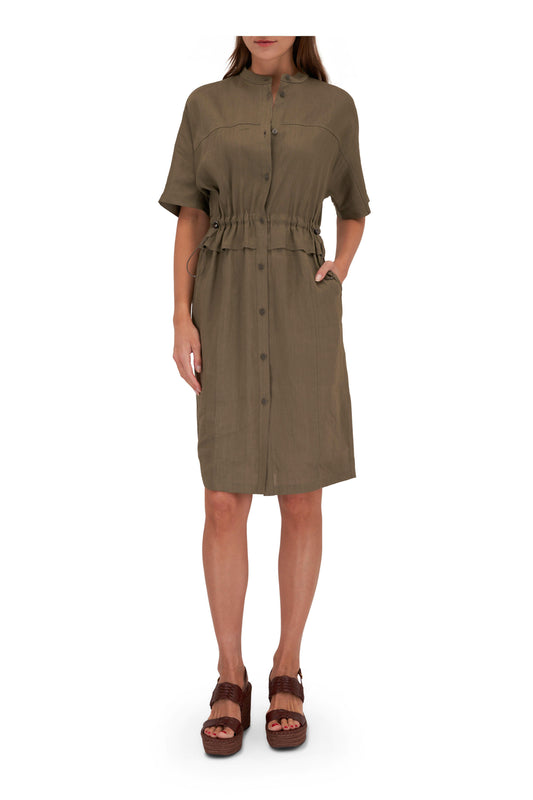 Safari Style Linen Dress