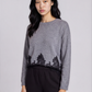 Cashmere Lace Trim Sweater