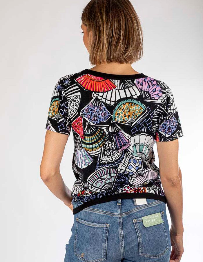 Art Deco Fan Patterned Twin Set