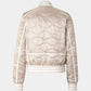 Wave Quilted Bomber Jacket