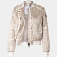 Wave Quilted Bomber Jacket