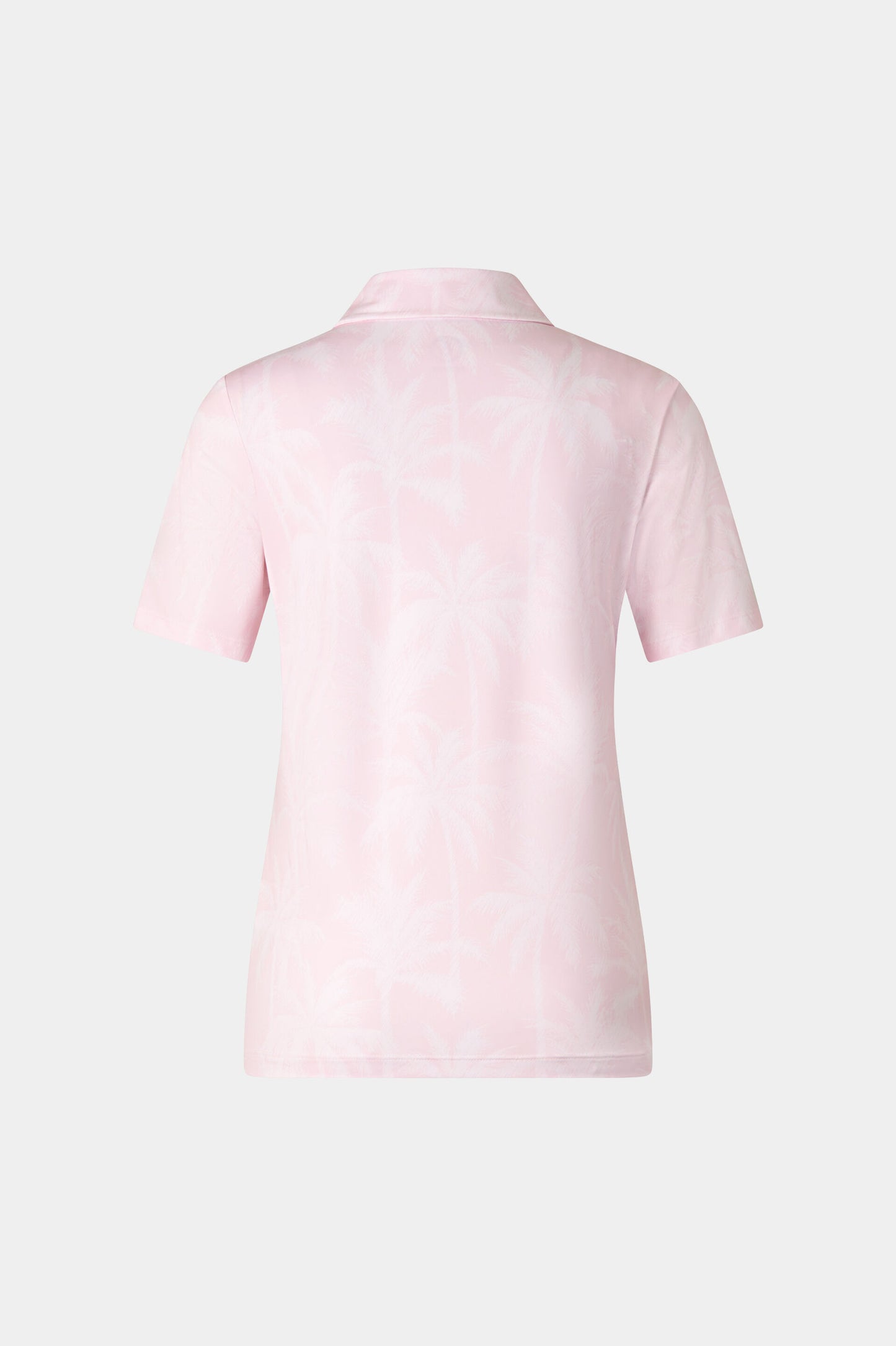 Fine Jersey Zip Palm Tree Polo Top