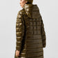 Quilted Glossy Midi Down Coat