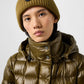 Quilted Glossy Midi Down Coat