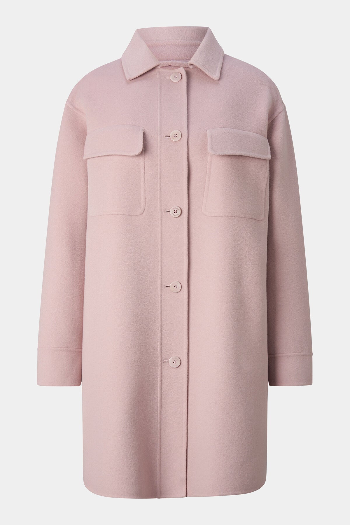 Midi Reversible Wool Shacket