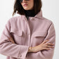 Midi Reversible Wool Shacket