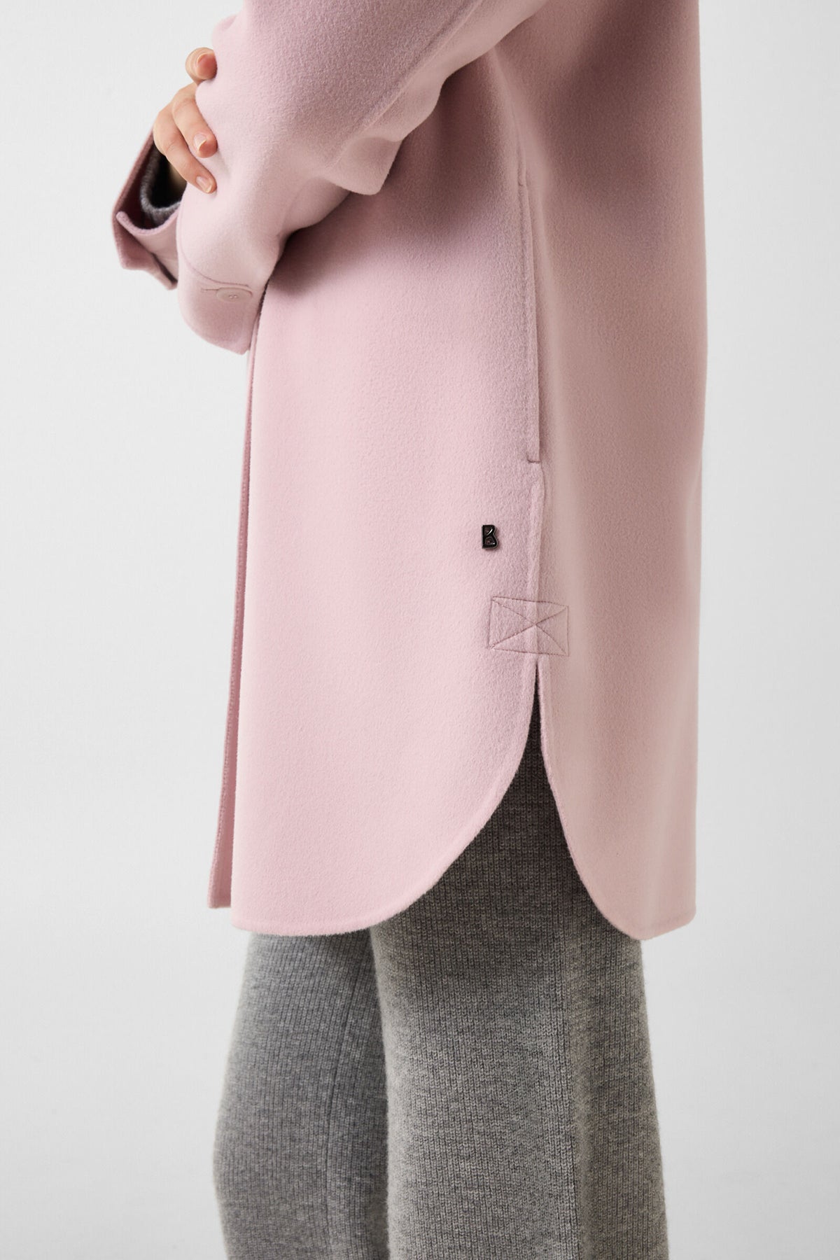 Midi Reversible Wool Shacket