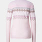 Zig-Zag Detailed Jersey Zip Top