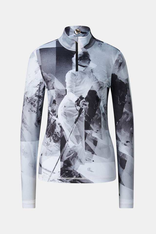 Downhill Skier Jersey Zip Top