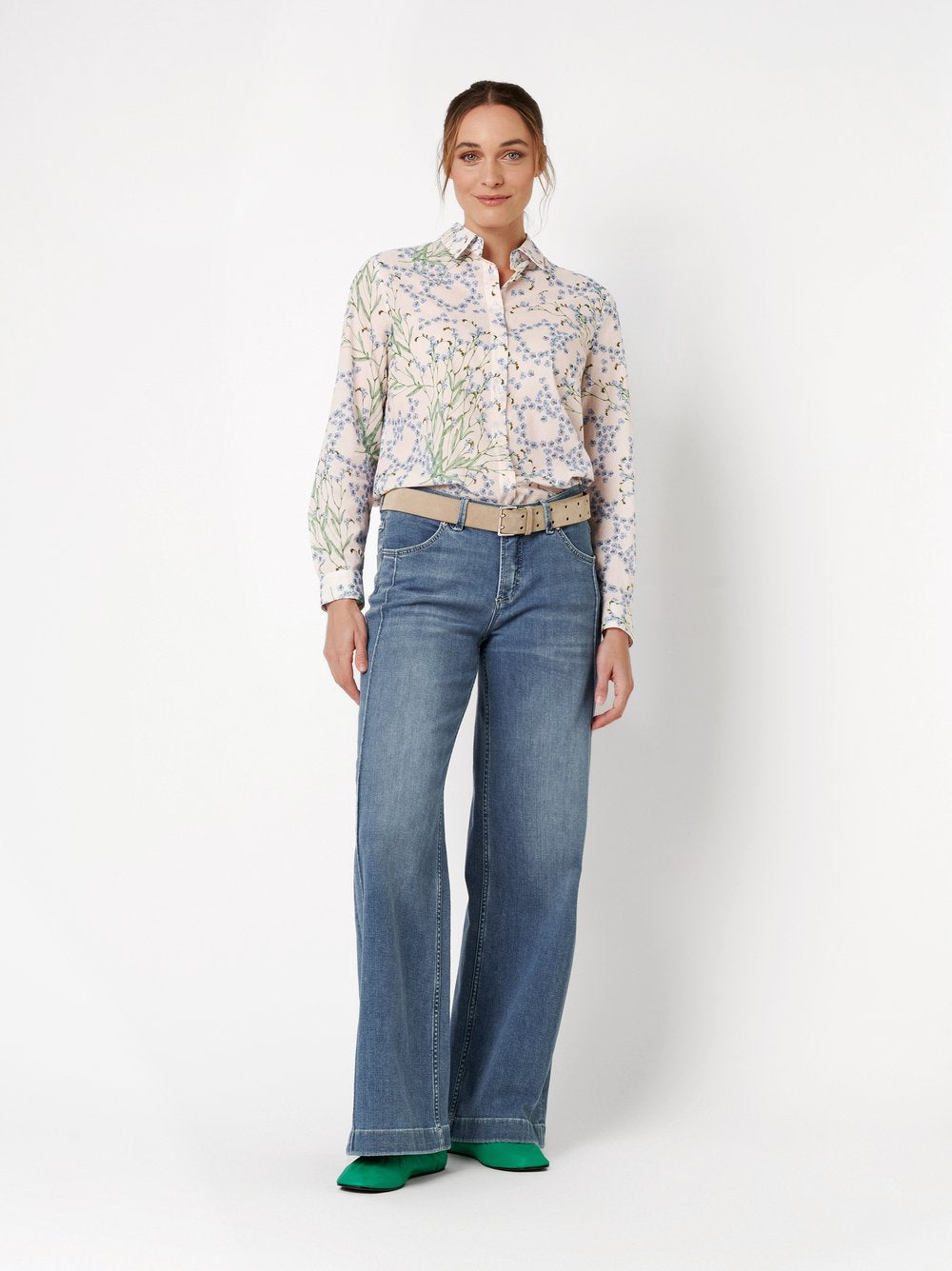 Forget Me Not Cotton Voile Blouse