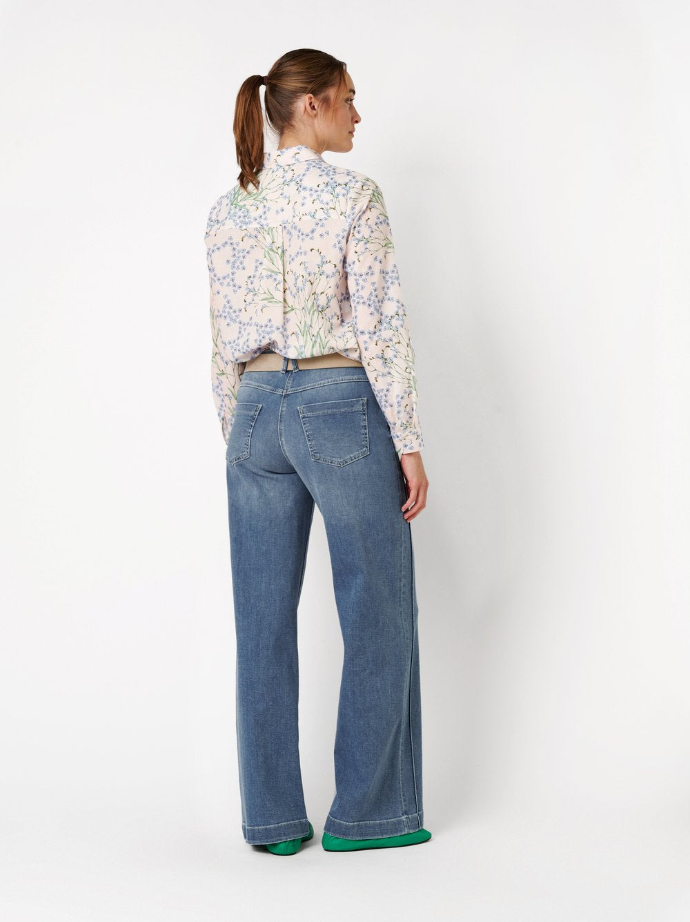 Forget Me Not Cotton Voile Blouse