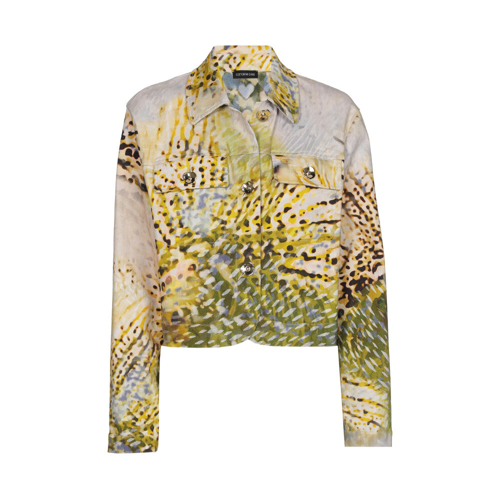 Leopard Safari Cropped Jacket