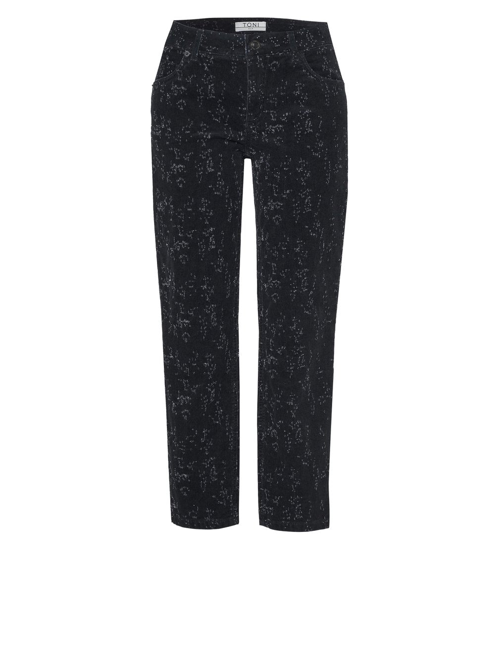 Distressed Ribbed Corduroy Pants