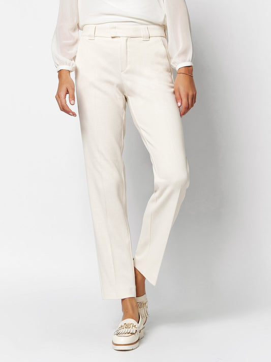 Winter White Flannel Trousers