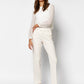 Winter White Flannel Trousers