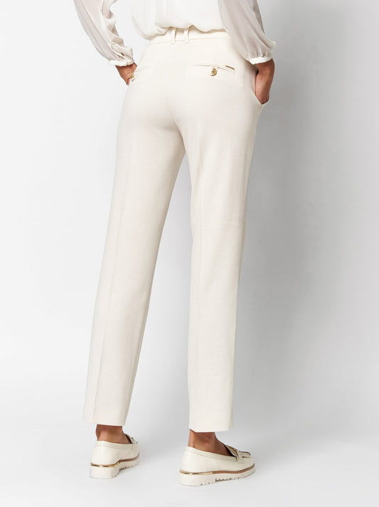 Winter White Flannel Trousers