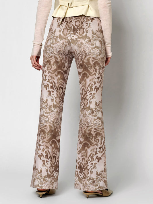 Paisley Dream Flared Pull-On Pants