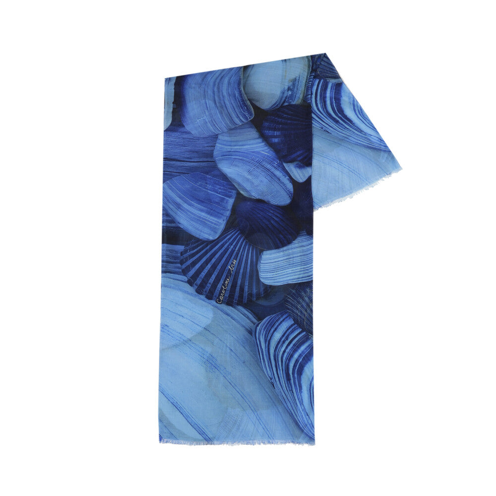 Watercolour Ocean Shell Scarf