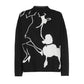 Mock Neck Poodle Sweater