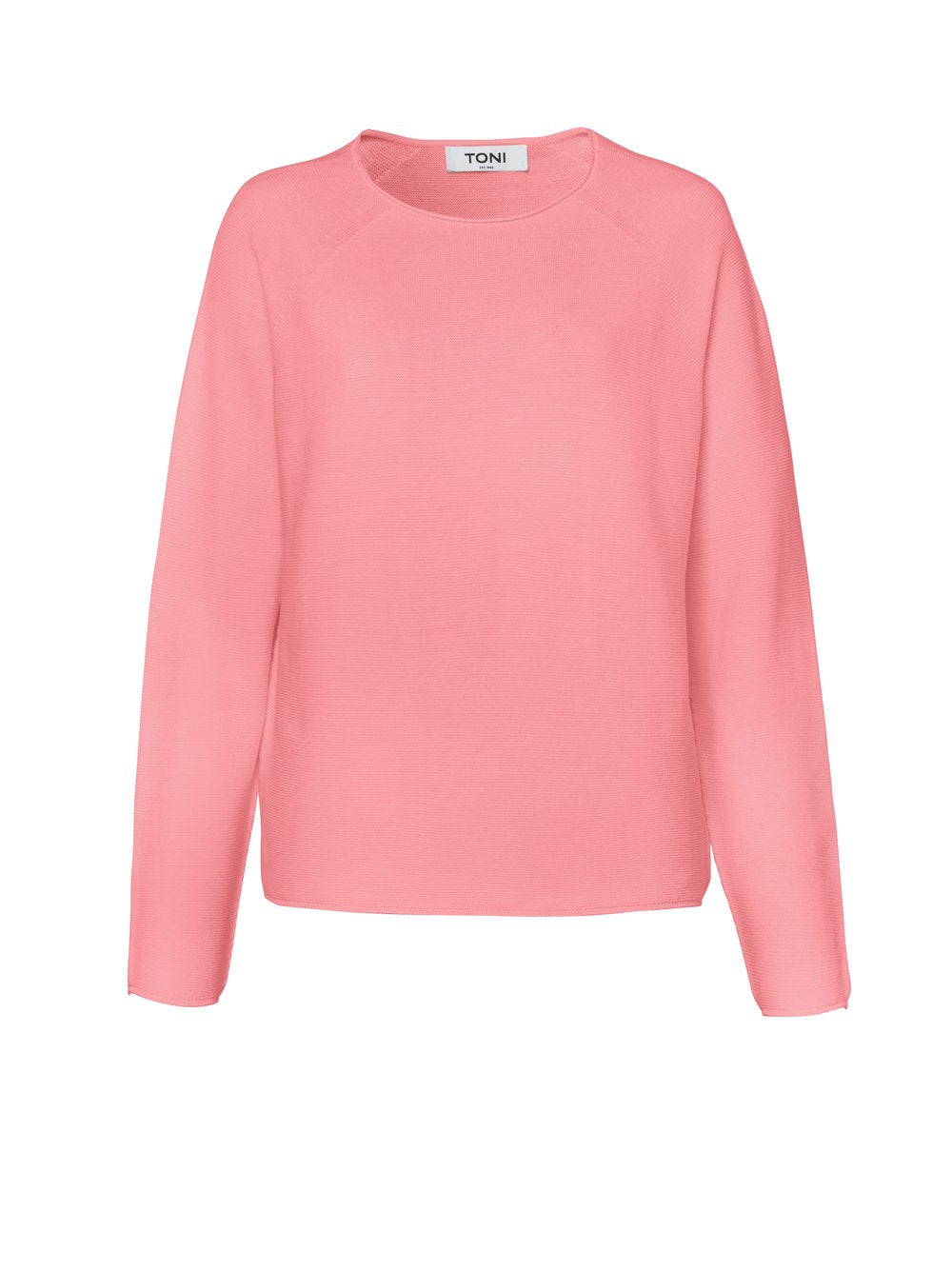 Cotton Rib-Knit Long Sleeve Sweater