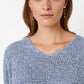 Cotton Crochet Half Sleeve Sweater